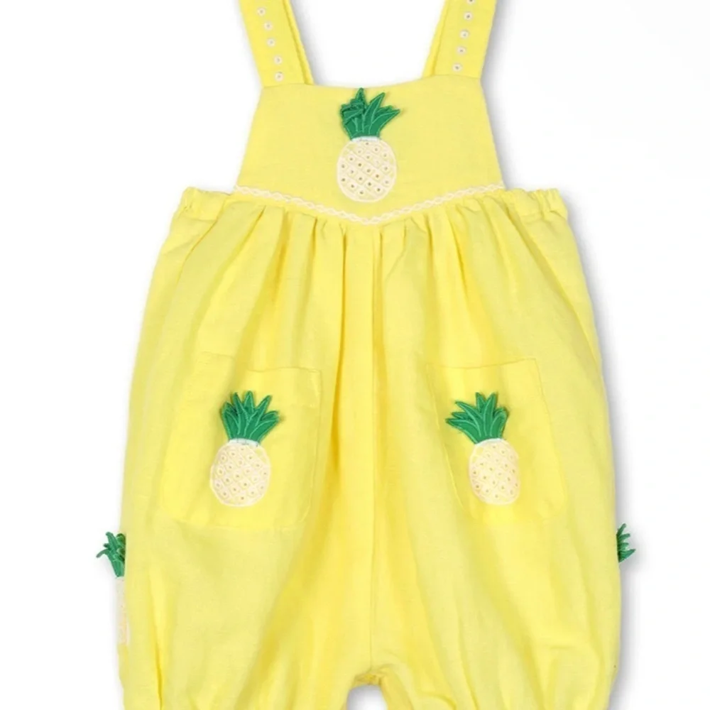 Stella McCartney Kids Yellow Pineapple One Piece